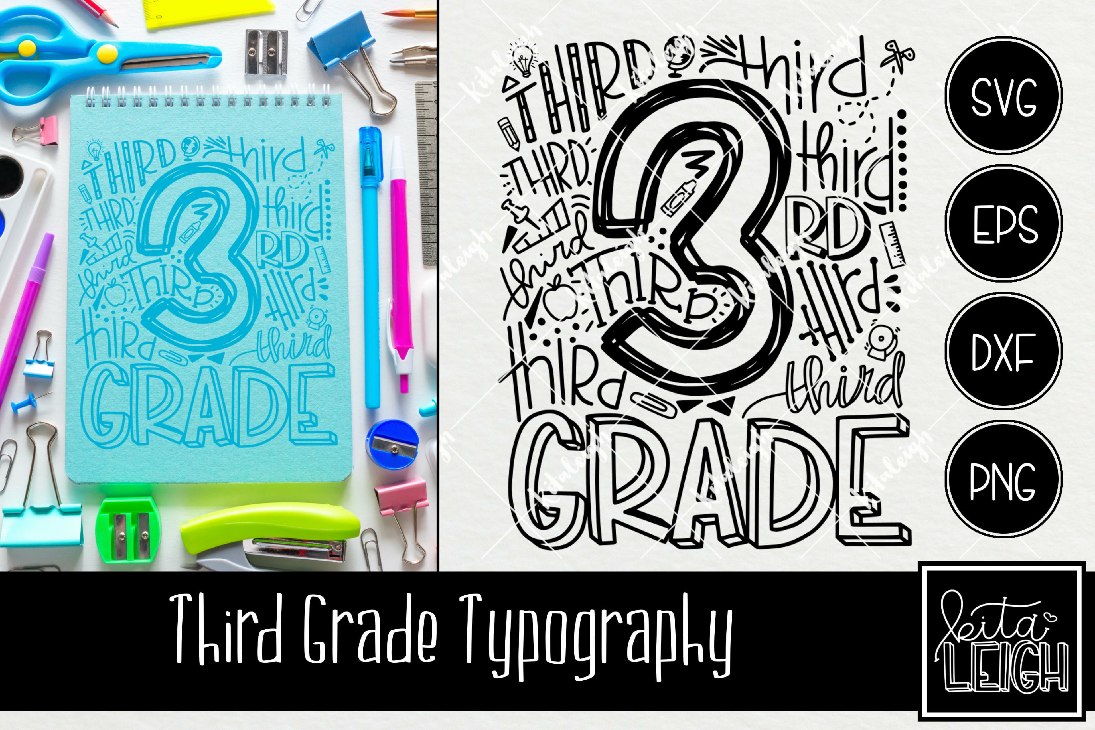 Grade Three Lettering Third Grade Typography – Kitaleigh LLC