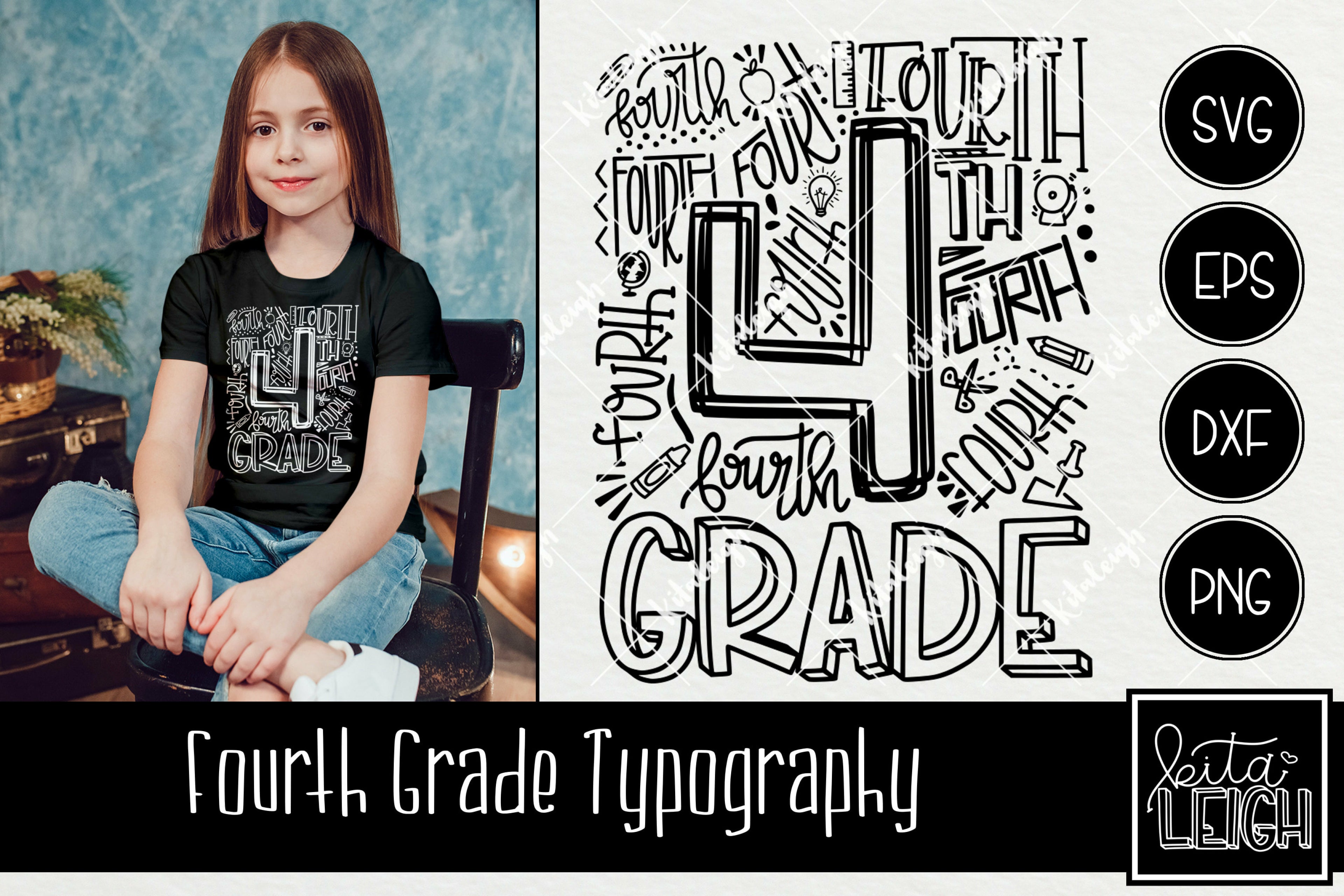 Grade 4 Lettering Style Fourth Grade Typography – Kitaleigh LLC