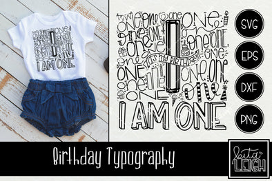1st Birthday Typography