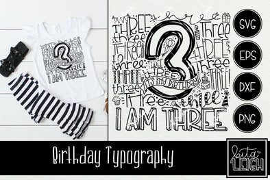 3rd Birthday Typography