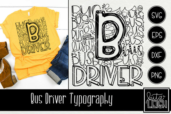 Bus Driver Typography