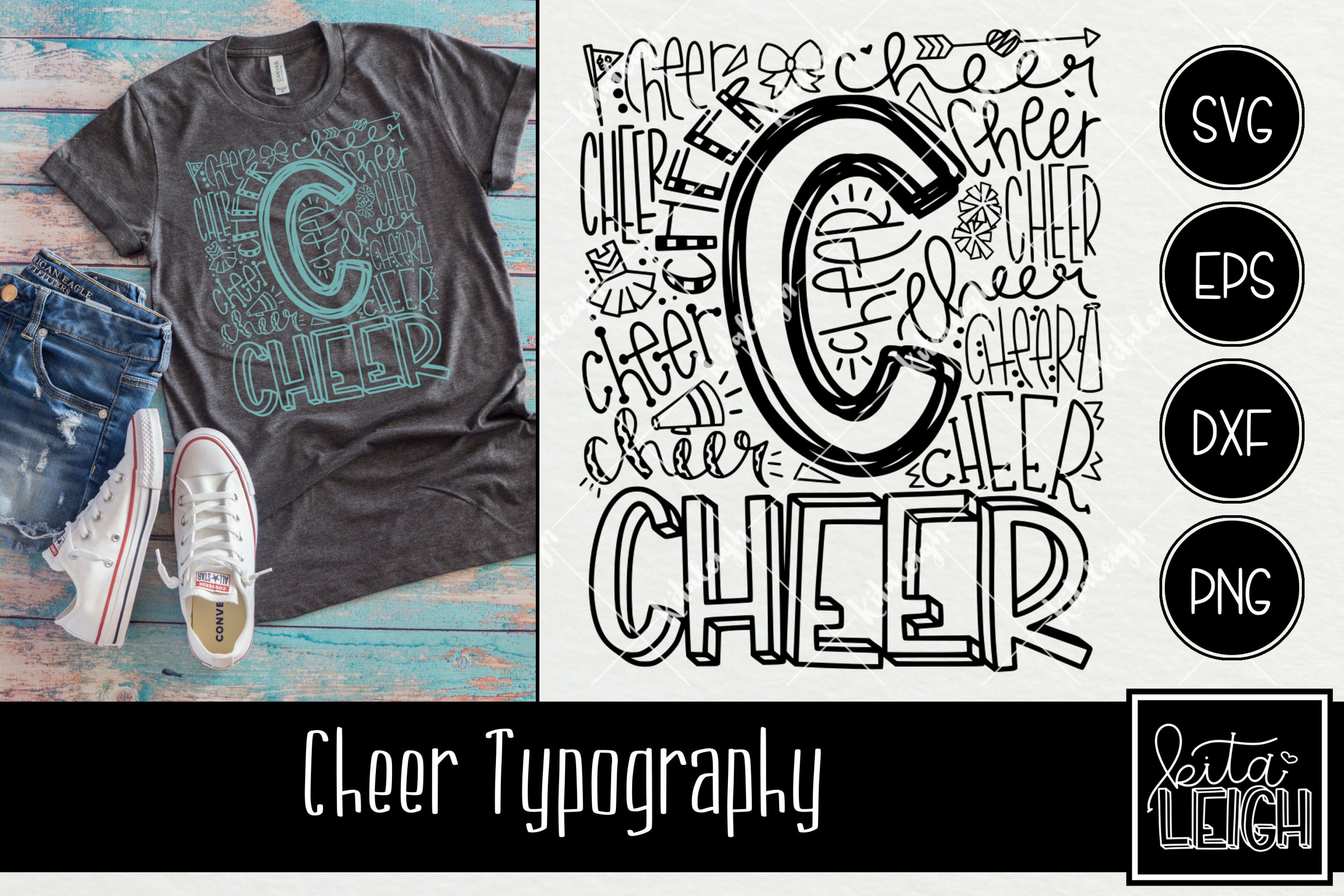 Cheer Typography – Kitaleigh LLC