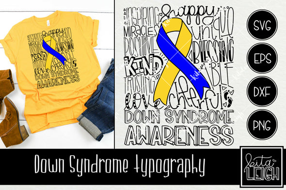 Down Syndrome Awareness Typography