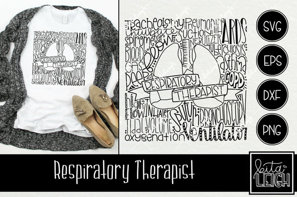 Respiratory Therapist Typography