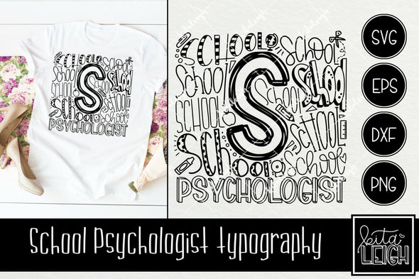 School Psychologist Typography