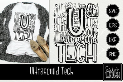 Ultrasound Tech Typography