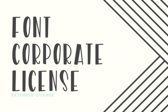 Extended Font Corporate License