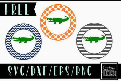 FREE Patterned Gator Circles