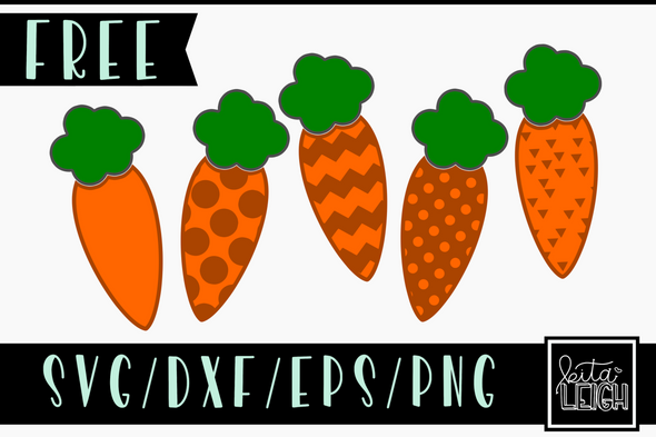 FREE Patterned Carrots SVG