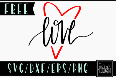 FREE Love Heart SVG Cut File
