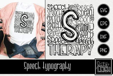 Speech Therapy Typography