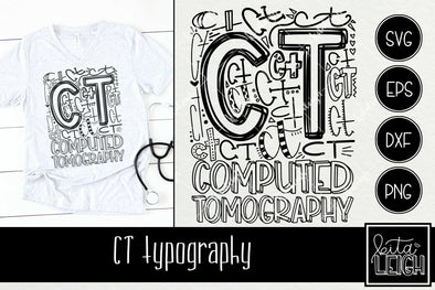 Computed Tomography CT Typography