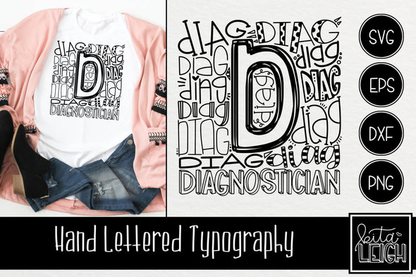 Diag Diagnostician  Typography SVG