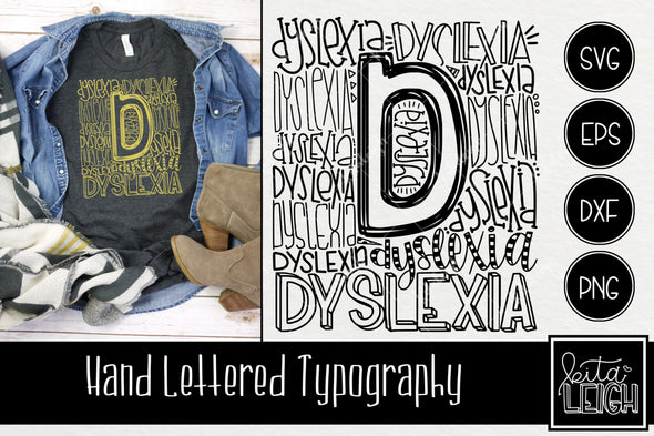 Dyslexia  Typography SVG