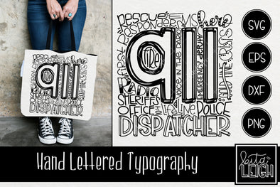 911 Dispatch Typography SVG