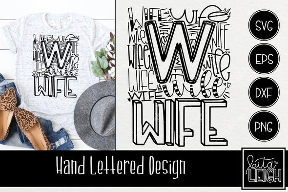 Wife Typography SVG