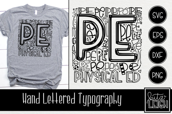 PE Typography SVG