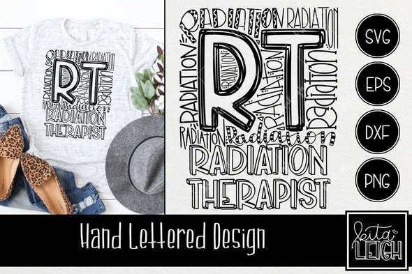 Radiation Therapist Typography SVG