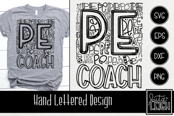PE Coach Typography SVG