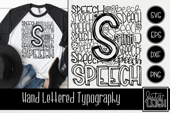 Speech Typography SVG