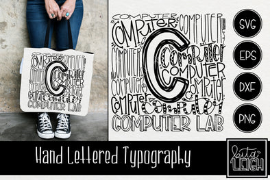 Computer Lab Typography SVG