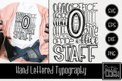 Office Staff Typography SVG