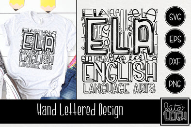 English Language Arts Typography SVG
