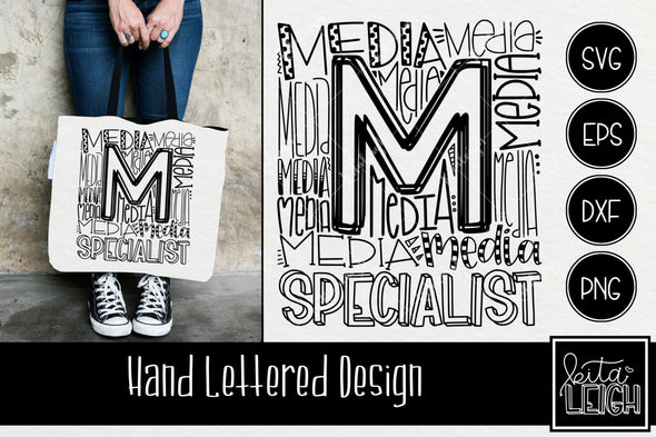 Media Specialist Typography SVG