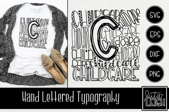 Childcare Typography SVG