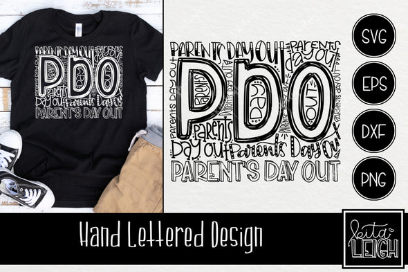 Parent's Day Out Typography SVG