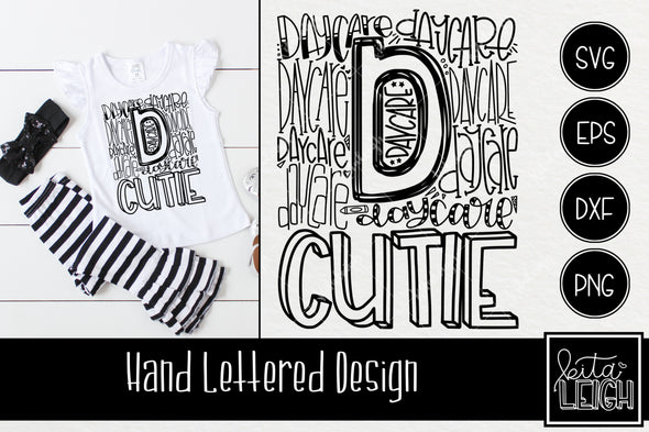 Daycare Cutie Typography SVG