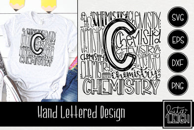 Chemistry Typography SVG