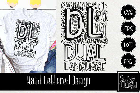 Dual Language Typography SVG