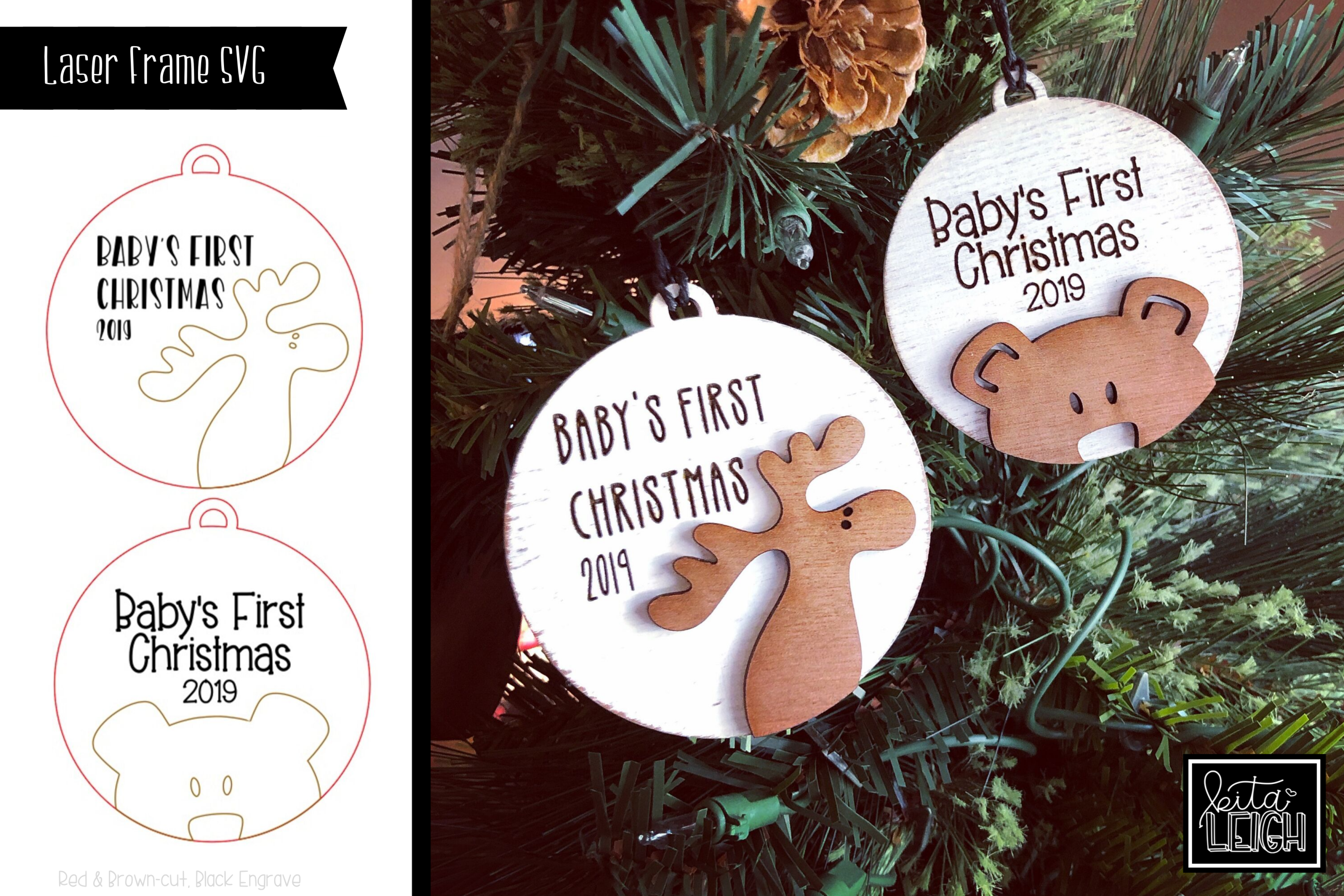Baby's First Christmas Ornament SVG