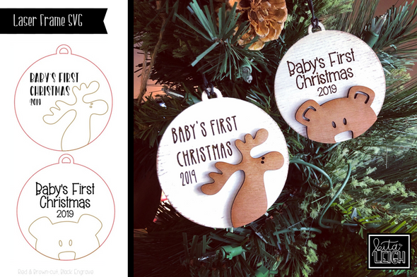 Baby's First Christmas Ornament SVG – Kitaleigh LLC