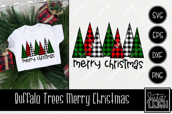 Buffalo Trees Christmas SVG
