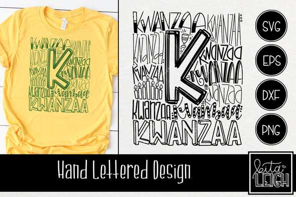 Kwanzaa Typography SVG