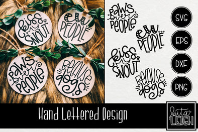 Dog Hand Lettered Rounds