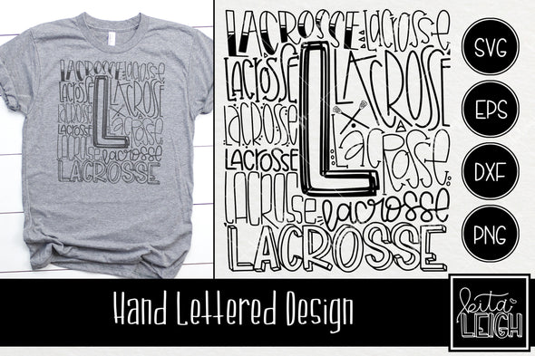 Lacrosse Typography SVG