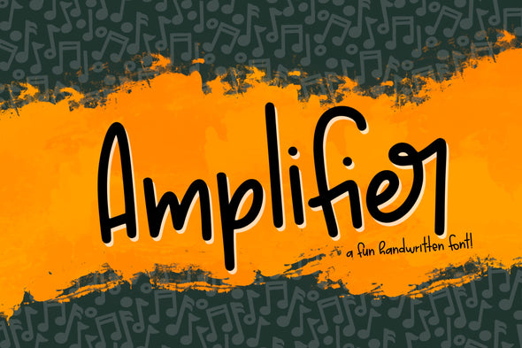 Amplifier a fun Handwritten Font