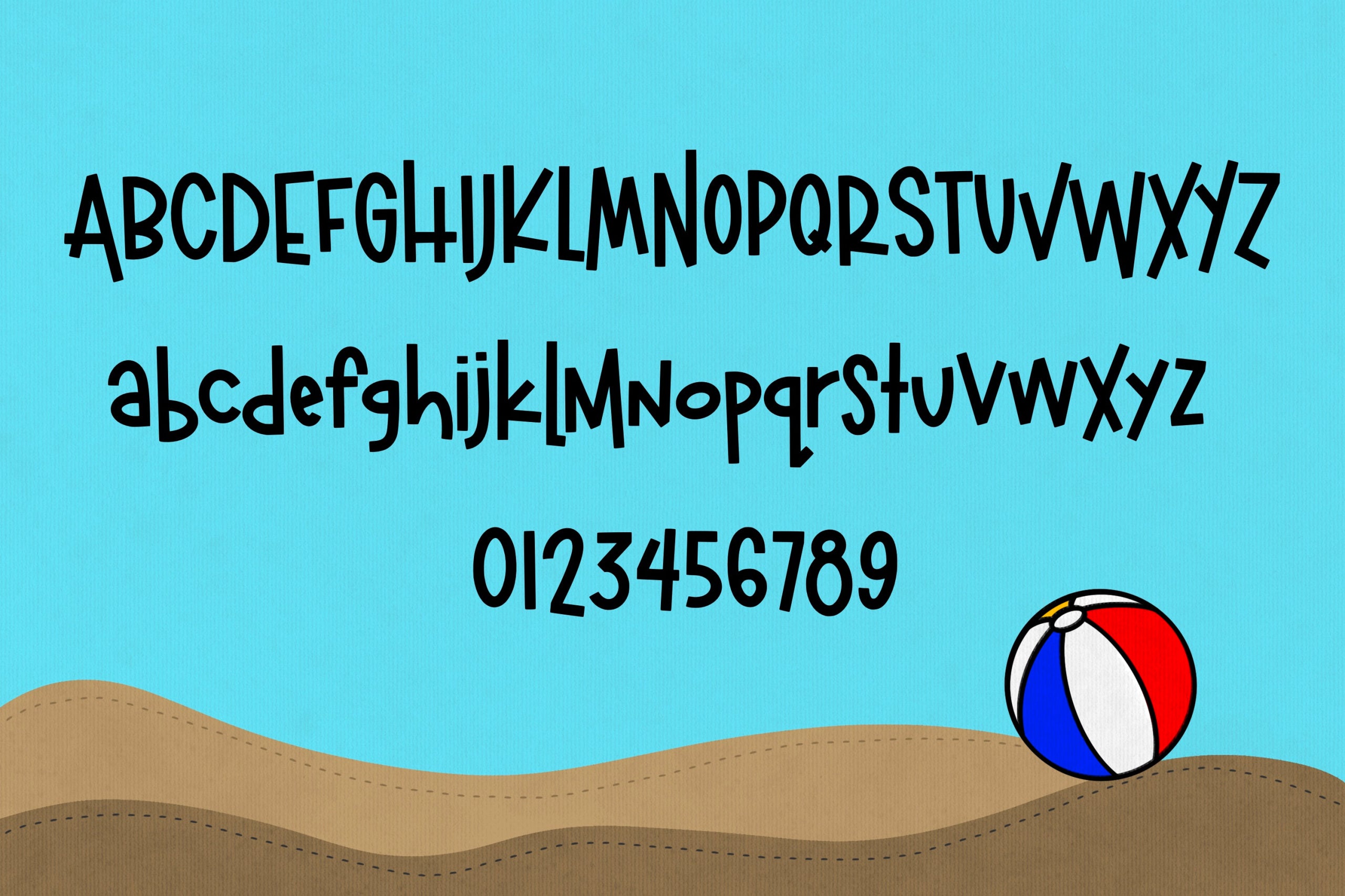 Beachball a fun Handwritten Summer Font