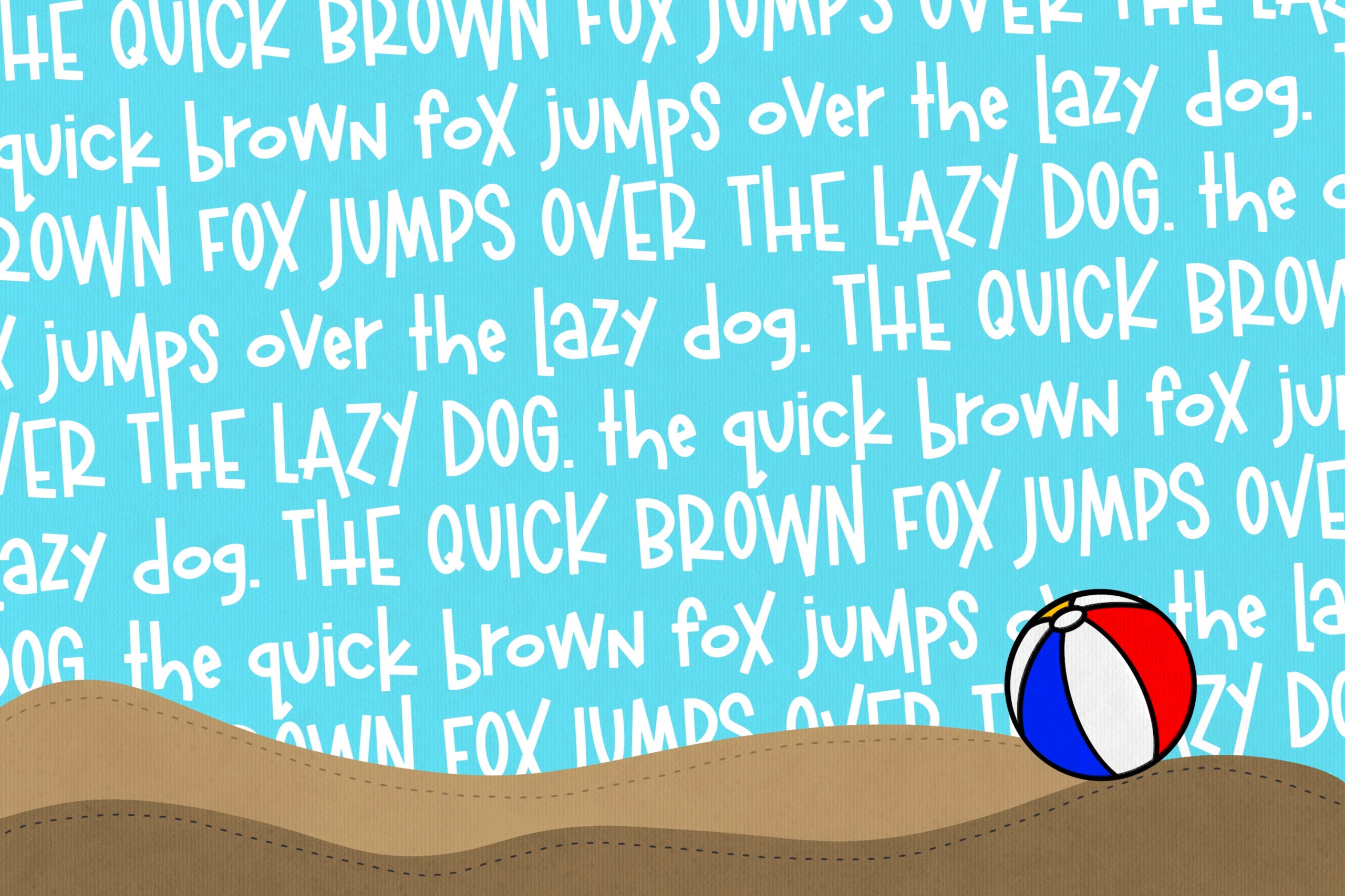 Beachball a fun Handwritten Summer Font