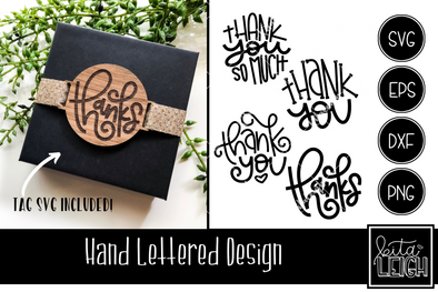 Thank You Hand Lettered Rounds