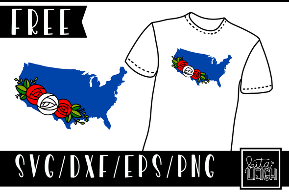 FREE USA Roses SVG