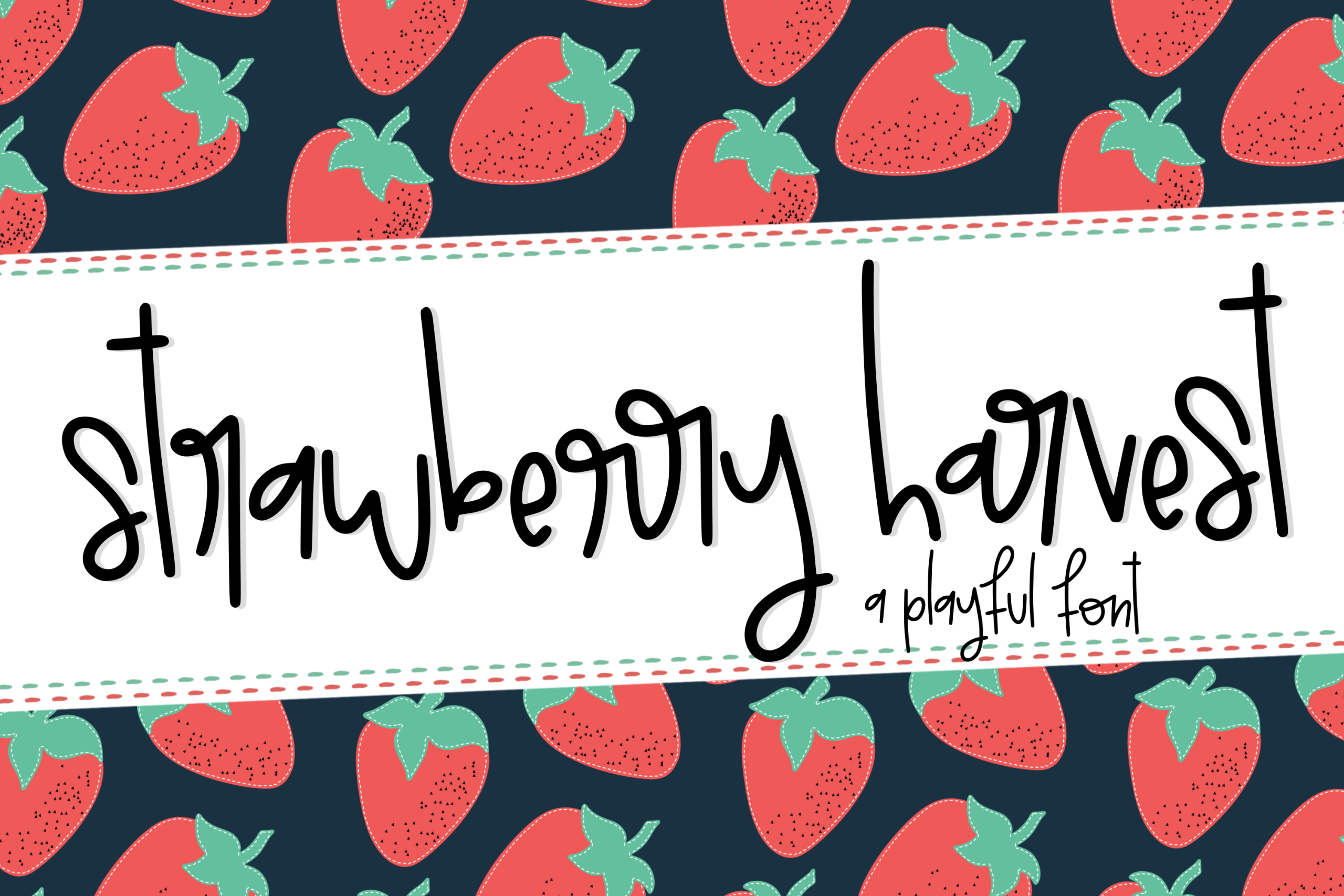 Strawberry Harvest a Playful Handwritten Font