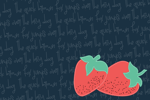 Strawberry Harvest a Playful Handwritten Font