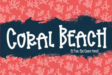 Coral Beach a Fun All-Caps Font