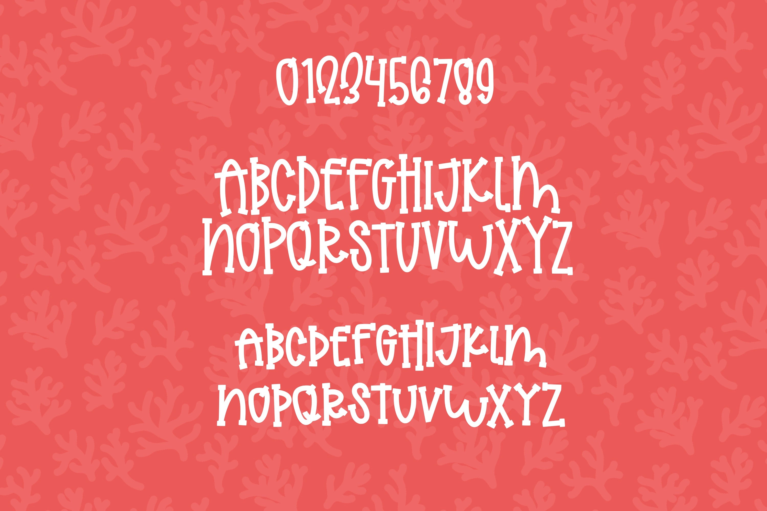 Coral Beach a Fun All-Caps Font